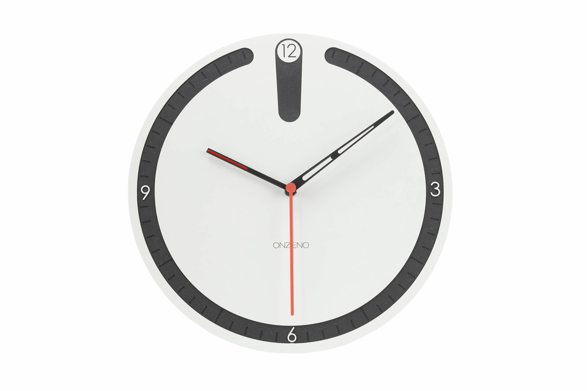 WANDUHR Design Weiß 29/29 cm - Weiß, Holzwerkstoff (0.42/29/1cm) - ONZENO