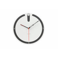 WANDUHR Design Weiß 29/29 cm - Weiß, Holzwerkstoff (29/29/1cm) - ONZENO