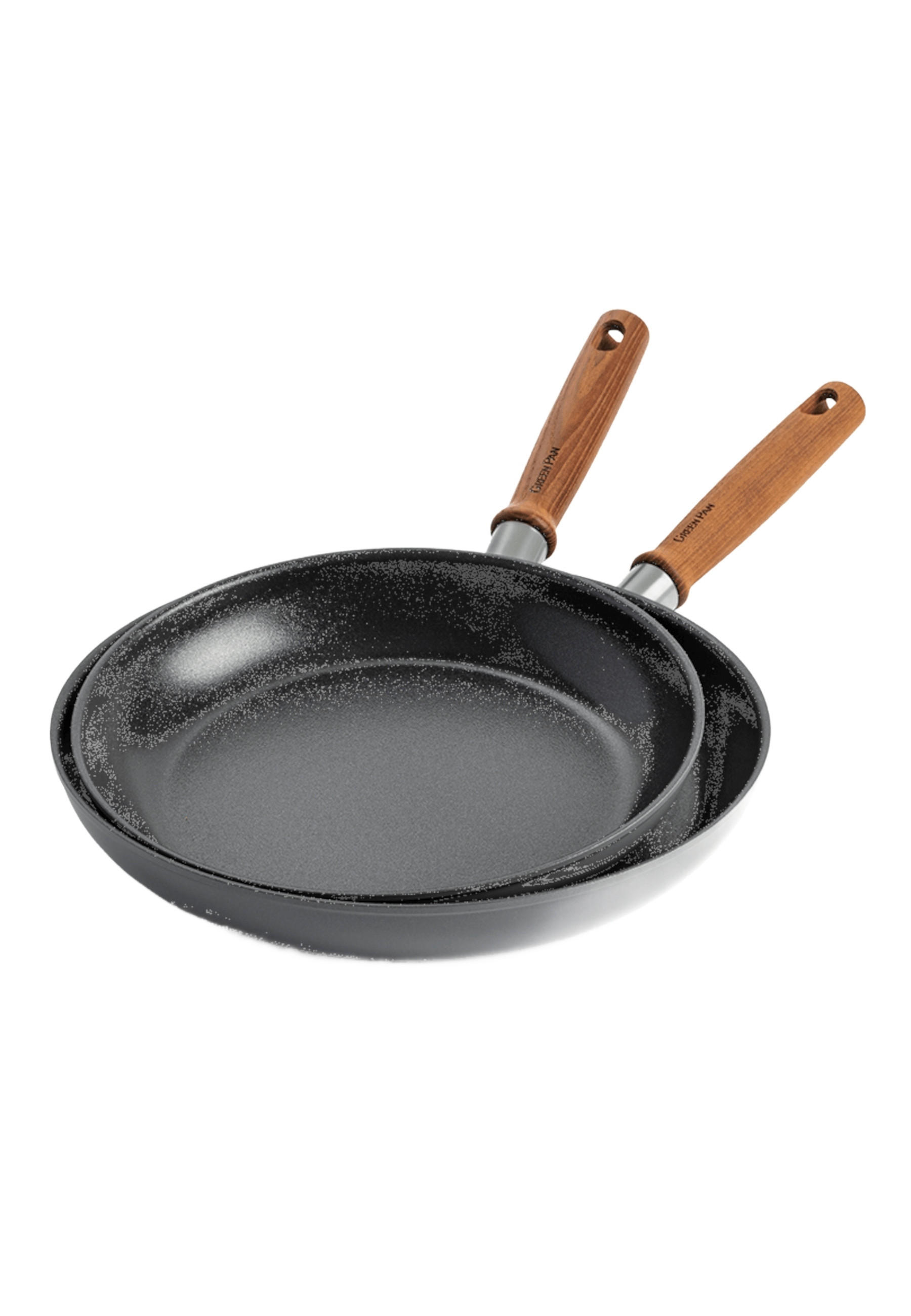 PFANNEN-SET Mayflower 2er Set - Grau, Metall - GreenPan
