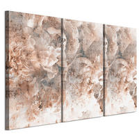 LEINWANDBILD Blumen 3-tlg. 90x60 cm - Multicolor, Holz (90/60cm) - LUMASOUL