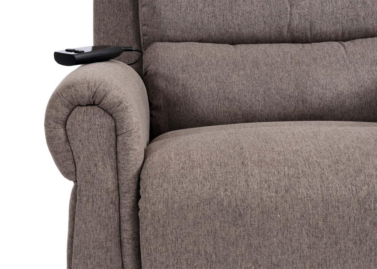 MASSAGESESSEL HxBxT 144x83x83cm Sitzhöhe 50cm Stoff/Textil Dunkelgrau Sessel - Dunkelgrau, Textil (83/144/83cm) - BERLINLODGE