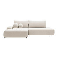 SCHLAFSOFA - 5 Personen - stoff - cremefarben Daviso - Creme, Textil (276/87/164cm) - Vente-Unique