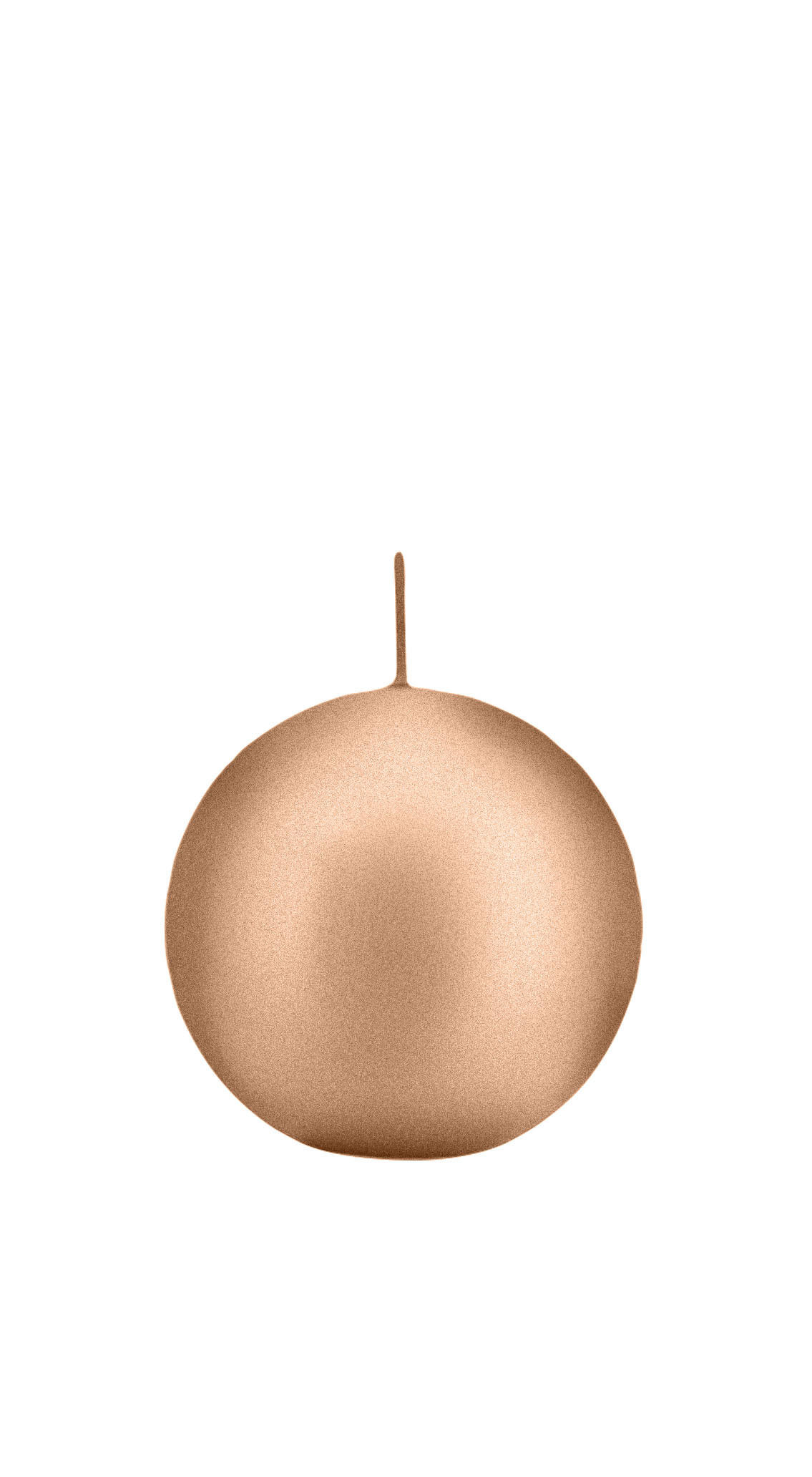 KUGELKERZEN Rosegold Ø 70 mm, 12 Stück - Roségold, Paraffin (7/7/7cm) - Wiedemann Kerzen