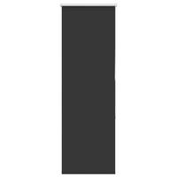 VERDUNKELUNGSROLLO 40/130 cm Stoffbreite 35,7 cm aus Polyester Schwarz - Schwarz, Textil (40/130cm) - vidaXL