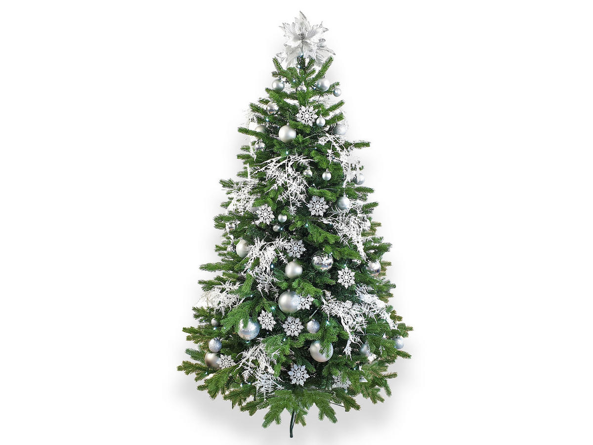 WEIHNACHTSBAUM künstlicher DELUXE BERNARD 450 cm, grün, 2D/3D, 8547 Zweige, inkl. Metallständer - Grün, Kunststoff/Metall (244/450cm) - LAALU