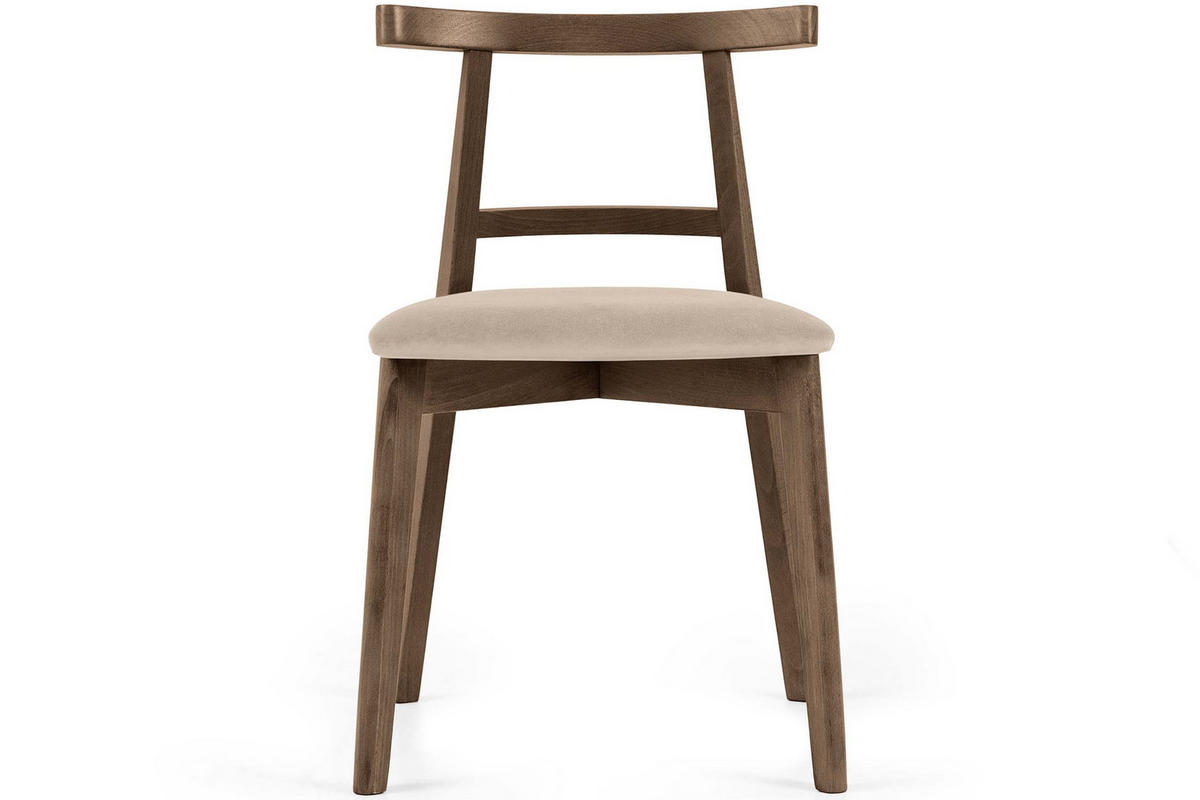 ESSTISCHSTÜHLE LILIO 2 St Vintage, Creme / Lefkas-Eiche - Eichefarben/Creme, Holz/Textil (47/76/45cm) - KONSIMO®
