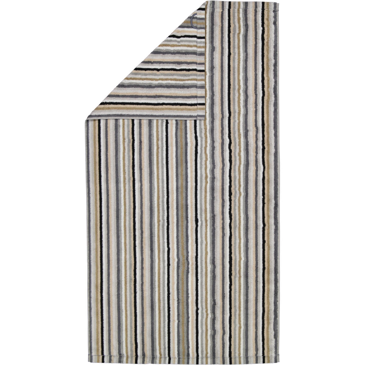 HANDTÜCHER LIFESTYLE STREIFEN 7048 KIESEL - 37 - Grau, Textil (70/140cm) - Cawö