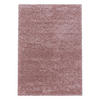 TEPPICH Hochflor Shaggy Uni-Look Polypropylen Wohnzimmer Rosa Rechteckig 200x290 - Rosa, Textil (200/290cm) - KADIMA DESIGN