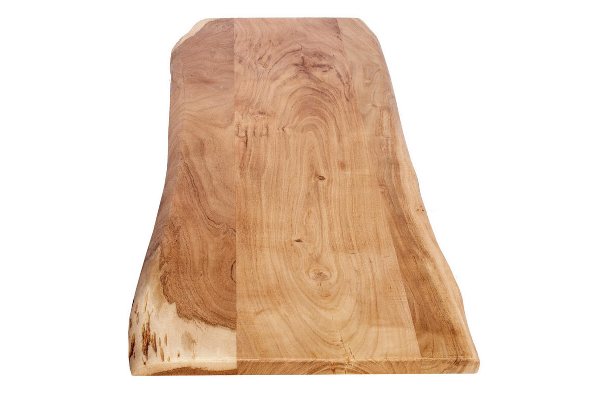 TISCHPLATTE CURTIS - Beige/Naturfarben, Akazienholz/Holz (40/120/3cm) - SAM