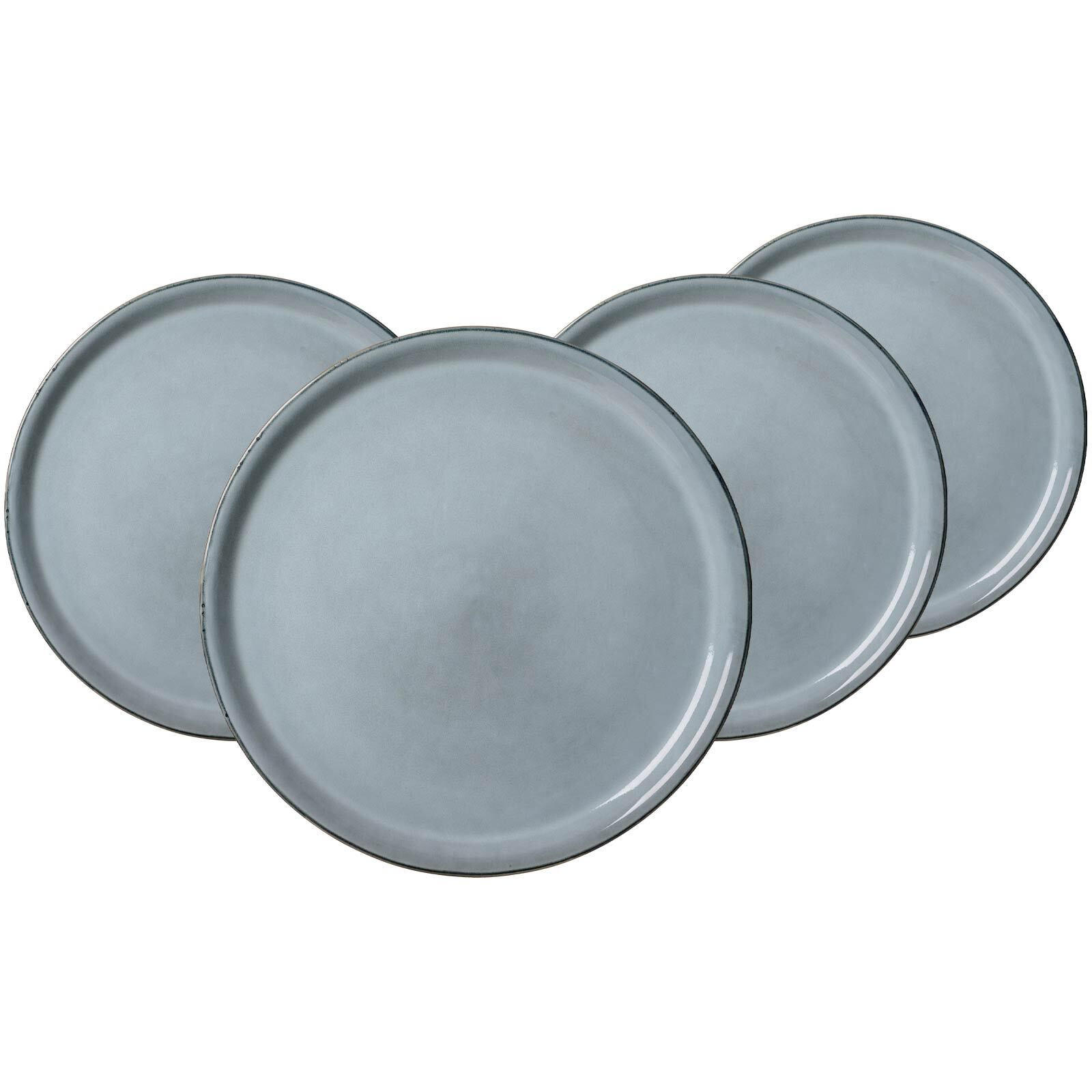 PIZZATELLER Salerno grau ø 32 cm 4er Set - Grau, Keramik (32cm) - Ritzenhoff Breker