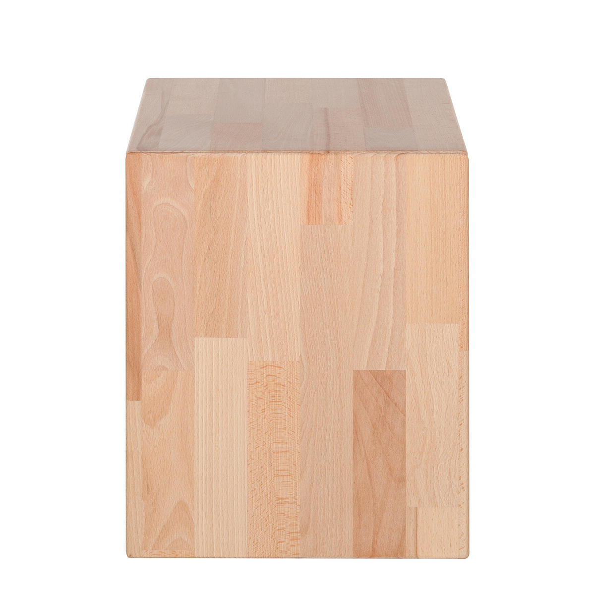 NACHTKOMMODE - Kernbuche - Kernbuche, Holz (40/40/33cm) - home24