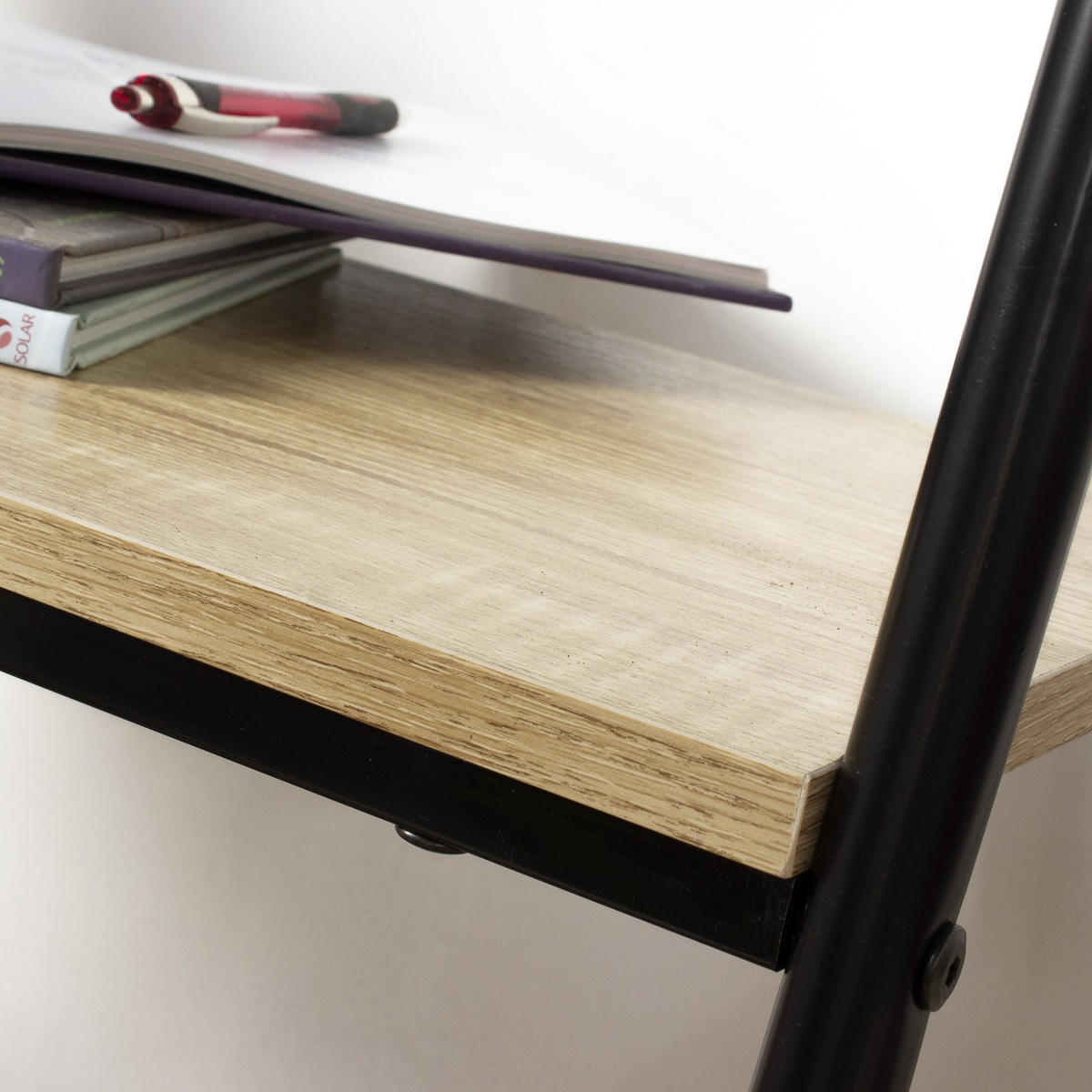 GARDORENSTÄNDER mit 2 Regalen im Industrial-Stil - Schwarz, Metall (40/151/64.5cm) - Calicosy