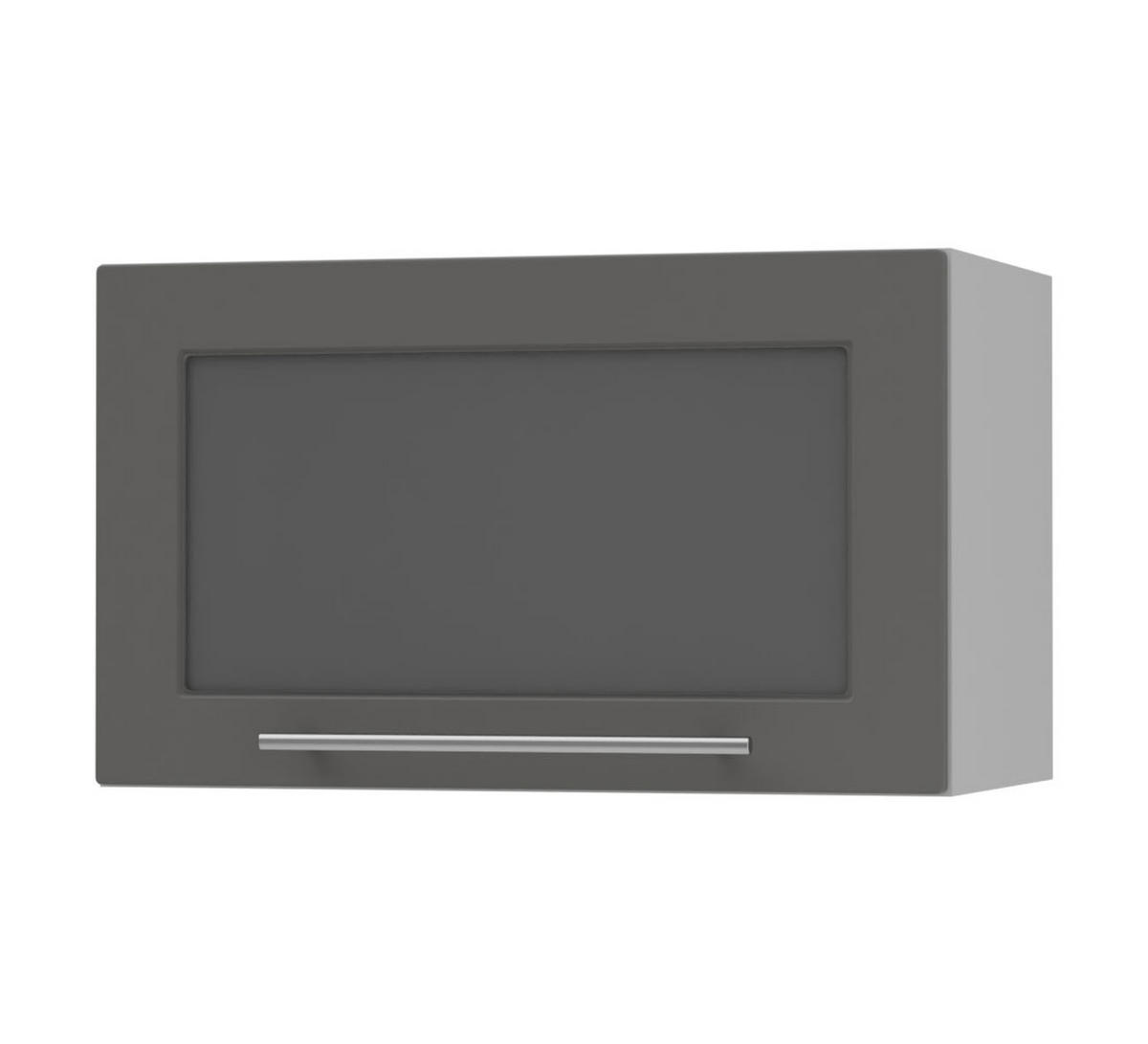 KLAPPHÄNGESCHRANK Kvantum W4BS/60-AV Graphit Matt / Grau Matt 60 / 32,5 / 36cm - Graphitfarben/Grau, Holz/Holzwerkstoff (60/36/32.5cm) - Feldmann-Wohnen