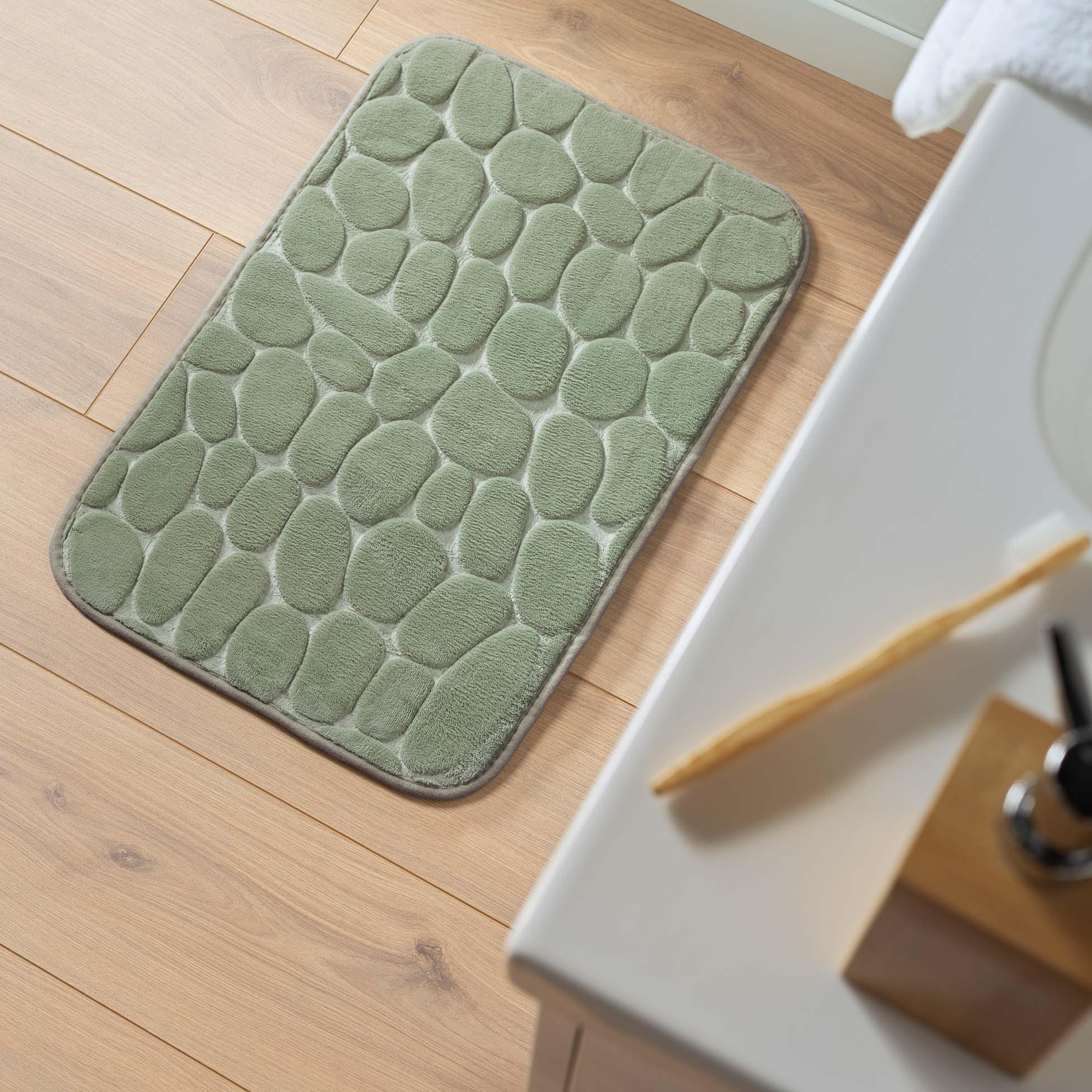 BADTEPPICH Ricochet 50/80 cm - Grün, Textil (50/80cm) - Douceur d´intérieur