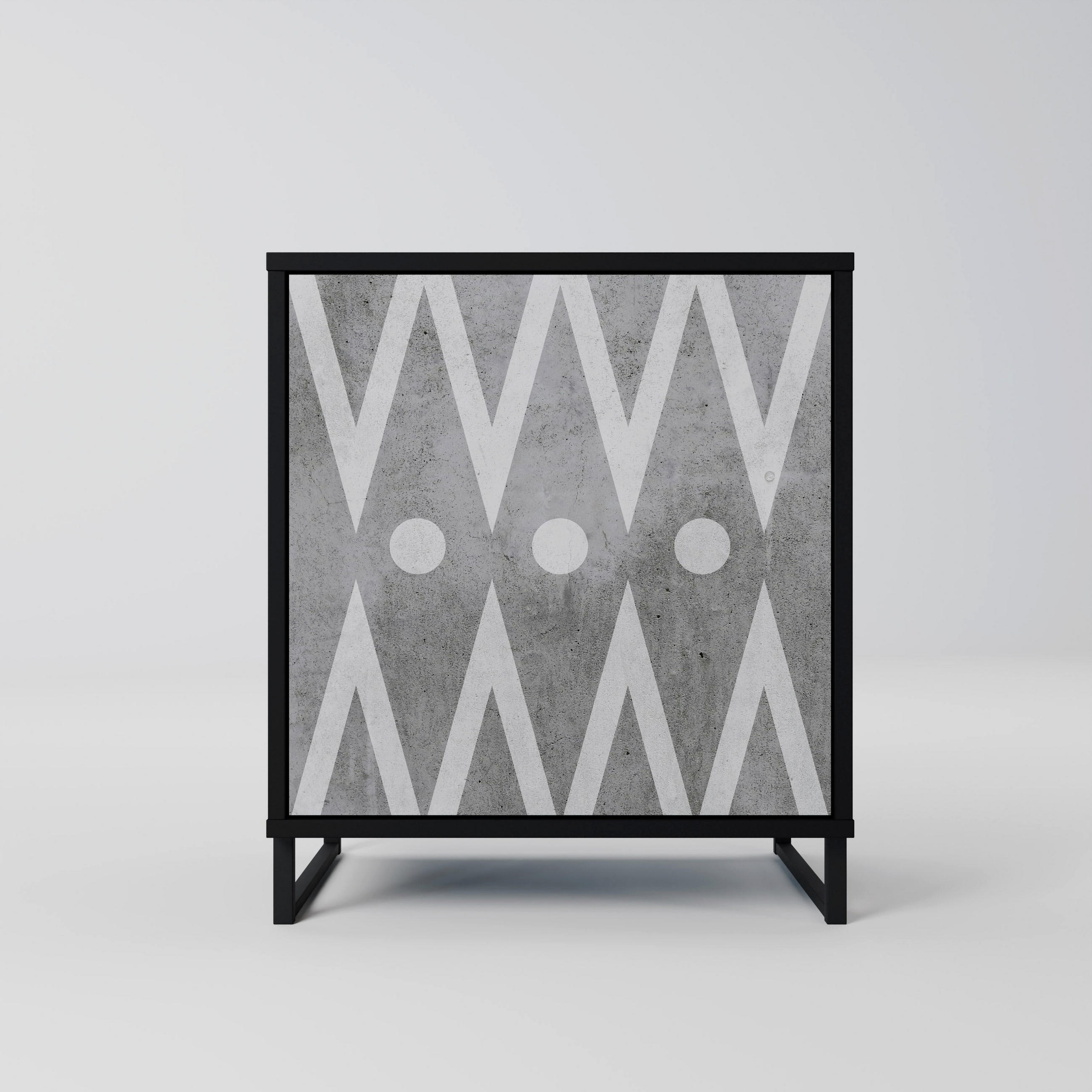 SpaceRebels Sideboard Schwarz 57.5x67.5x42 cm