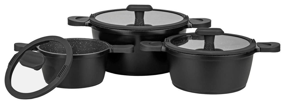 TOPFSET Happiness blackline - Schwarz, Metall - Mulex