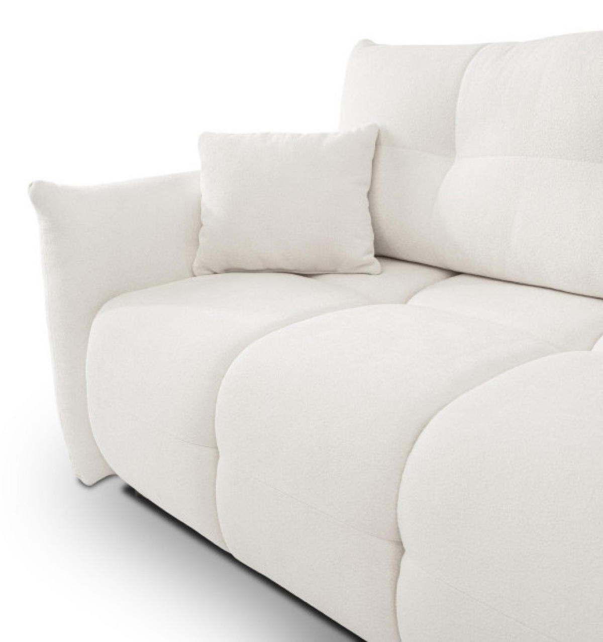 ECKSOFA Creme BOSE Mit Schlaffunktion Rechts - Creme/Weiß, Textil (177/257cm) - Sepro Meble