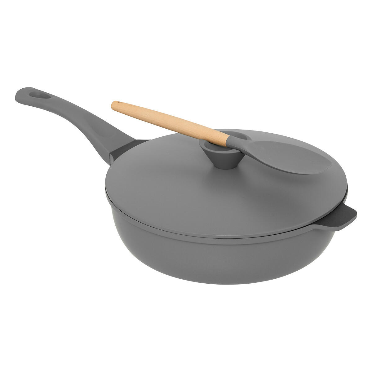 DAMPFGAR-PFANNE Healthy 4-teilig - Grau, Metall (30cm) - 5five Simply Smart