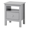 NACHTTISCH Massivholz 37/45/55 cm - Grau, Holz (45/55/37cm) - hagge home