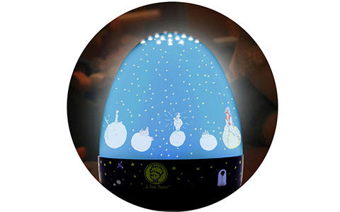 Nachtlicht in blau mit "der kleine Prinz"