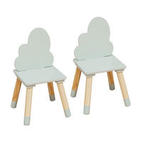 KINDERSTÜHLE 2er Set Grün 25/25/50 cm - Jadegrün, Holzwerkstoff (25/50/25cm) - Mobili Rebecca