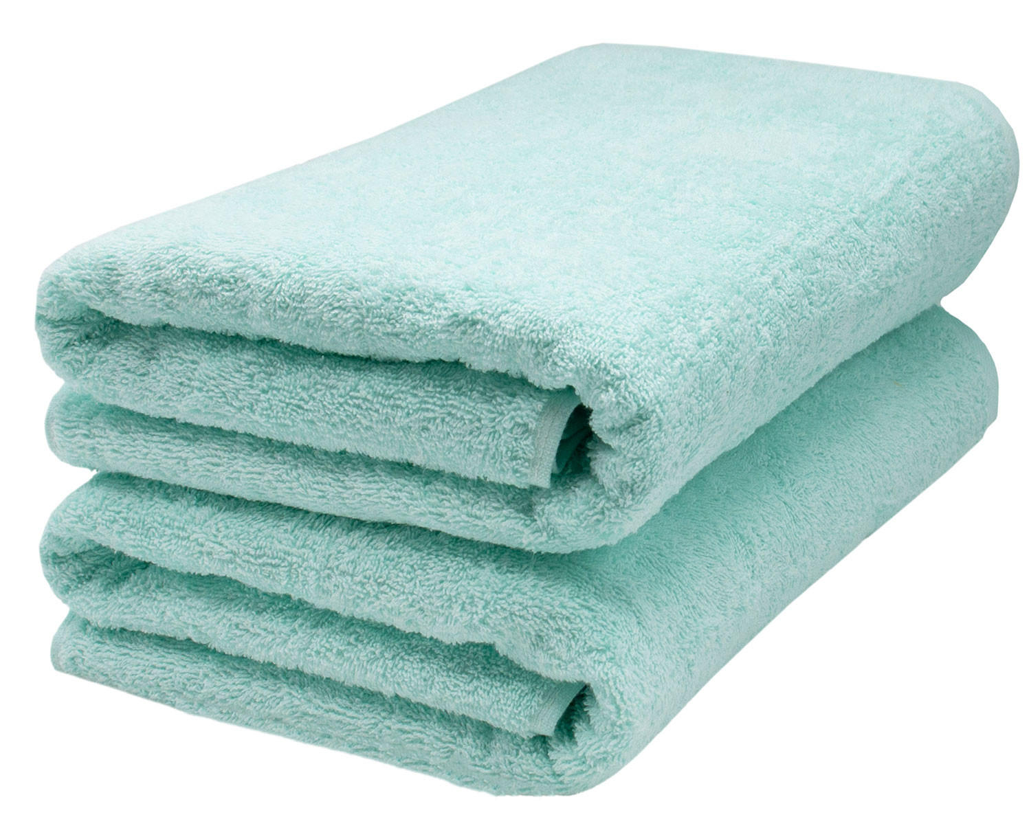 SAUNATUCH, 2er-Set, 70x200 cm, 100% Baumwolle, Blau - Grün, Textil (70/200cm) - Zollner