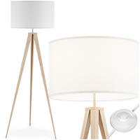 STEHLEUCHTE Lunaris,57 x 57 x 158 cm ,Eiche - Eichefarben, Kunststoff (57/57/158cm) - tectake