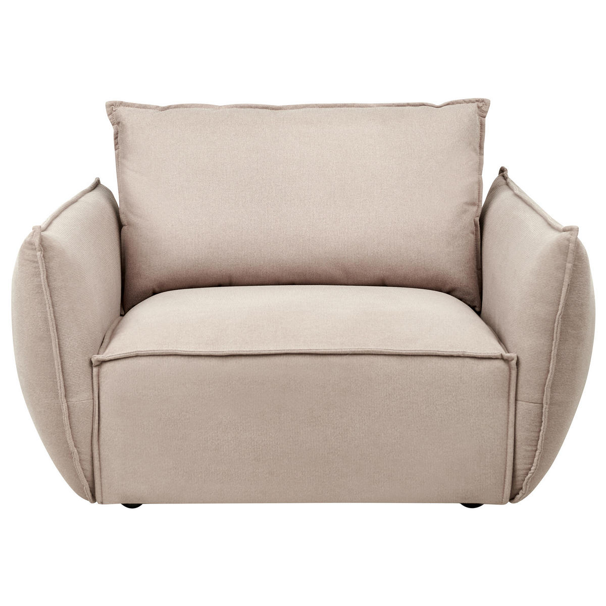 SADA POHOVEK 5-místná Látka Taupe Kunes - béžová/šedohnědá, textil (190/82/92cm) - Beliani