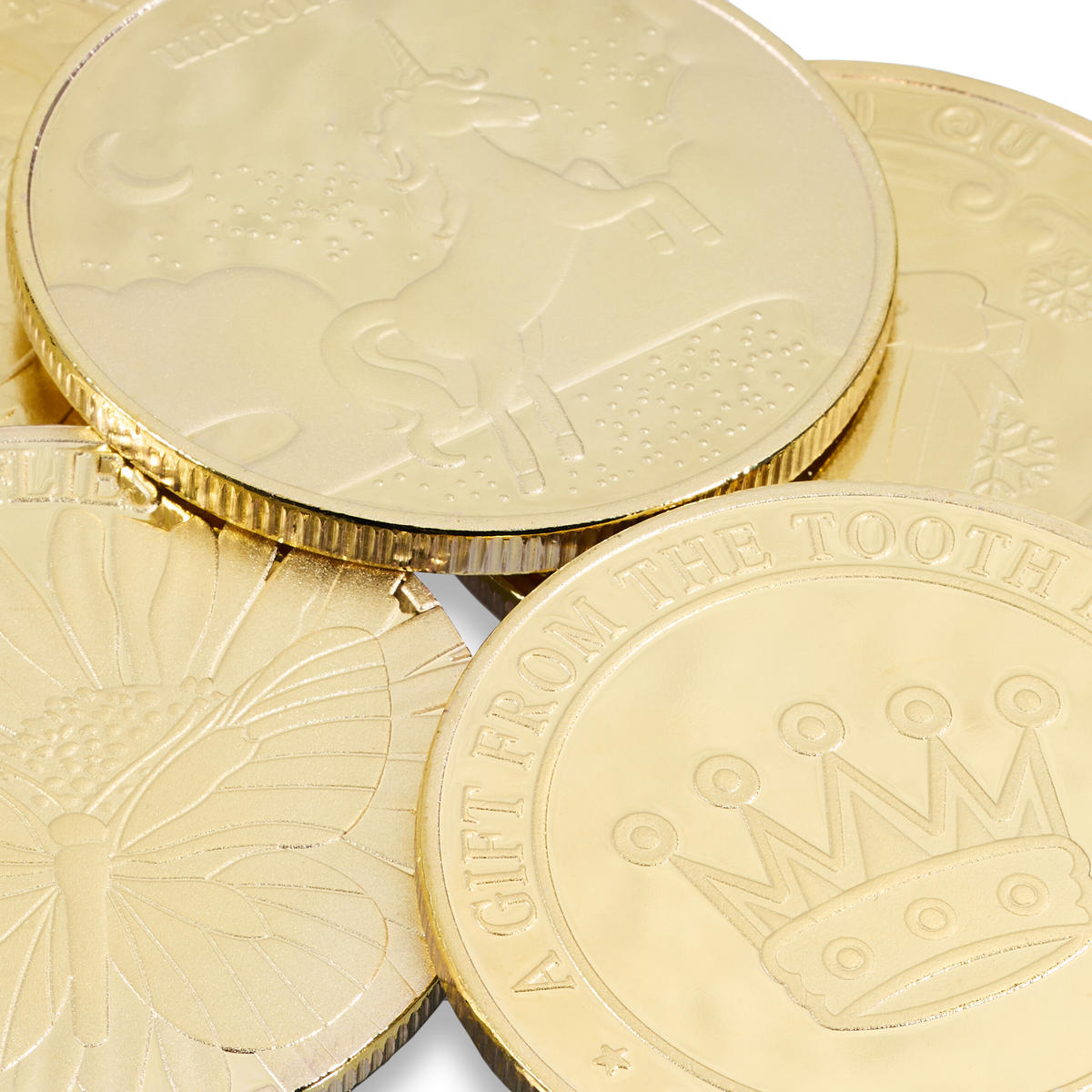 20XMINCA zubnej víly - zlatá, kov/plast (4/0.2/4cm) - Relaxdays