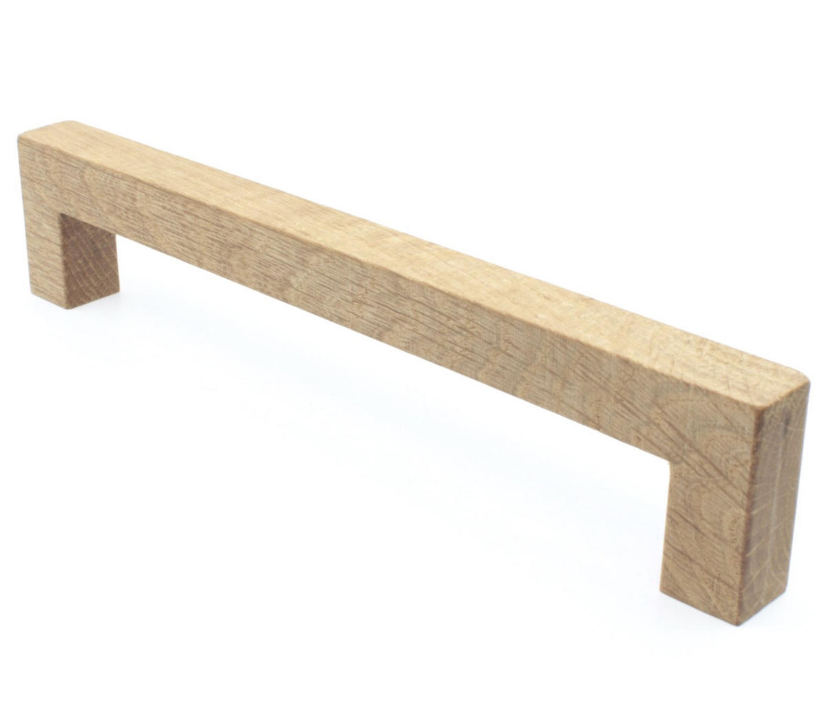 MÖBELGRIFF BA 256mm, Holzgriff Eiche massiv, Schrankgriff, Türgriff - Naturfarben, Holz (1.4/3.5/27cm)