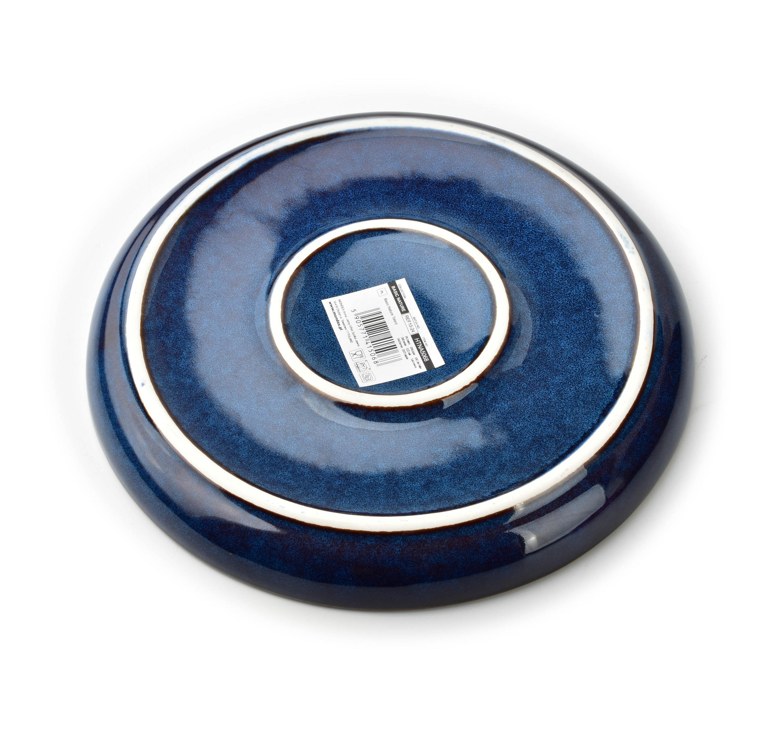 DESERTTELLER Basic Nature Blau 20.5/20.5/2 cm Keramik - Dunkelblau, Keramik (20.5cm) - Mondex