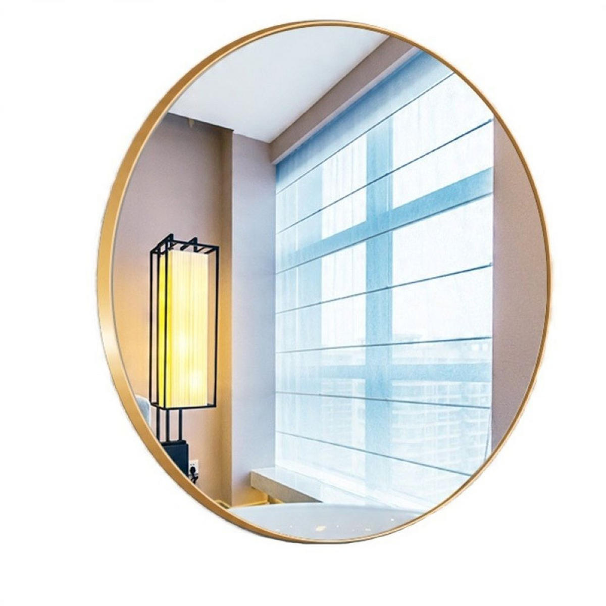 SPIEGEL, gold 70/70 cm - Goldfarben, Glas (70/9/70cm)