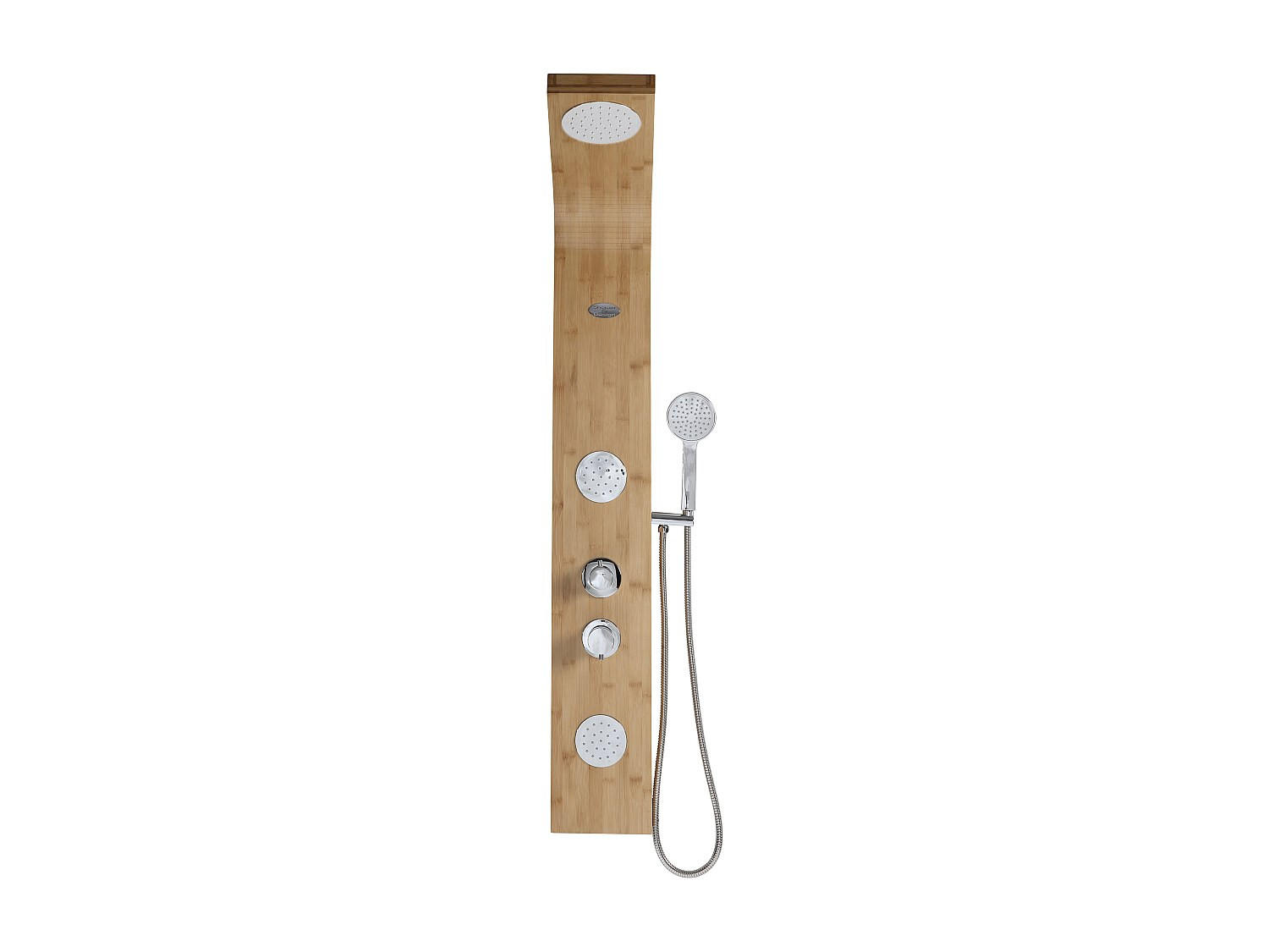 DUSCHSÄULE - 20 cmcm x 20 cmcm - Holz, Platte - Naturfarben Hell - TISSIA - Naturfarben, Holz (20/140/20cm) - Vente-Unique