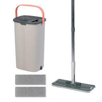 MOP Antracit Siva Koraljna plosnati 2-komorna kanta - višebojno, metal/tekstil (24.5/19/39cm) - Relaxdays