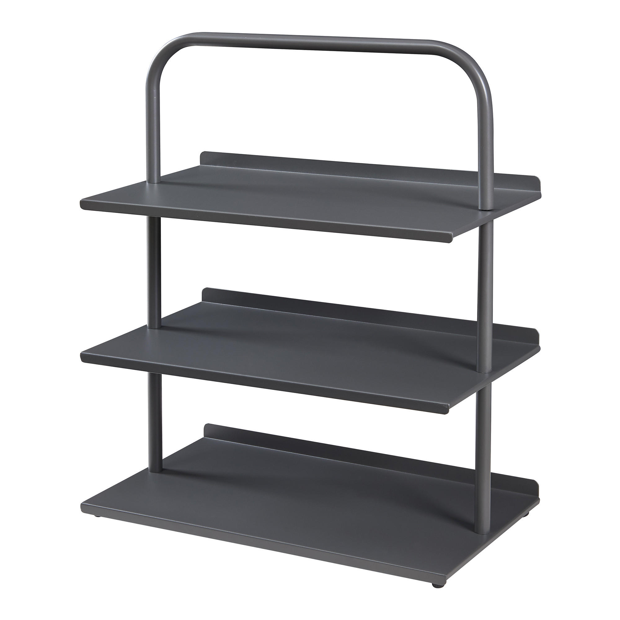 OBUVNÍK Poytya - antracitová, kov (60/73/32cm) - [en.casa]