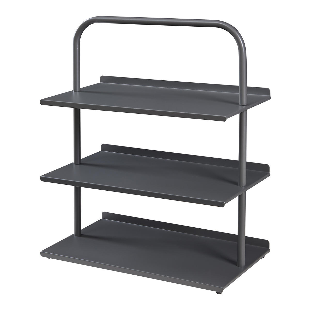 OBUVNÍK Poytya - antracitová, kov (60/73/32cm) - [en.casa]