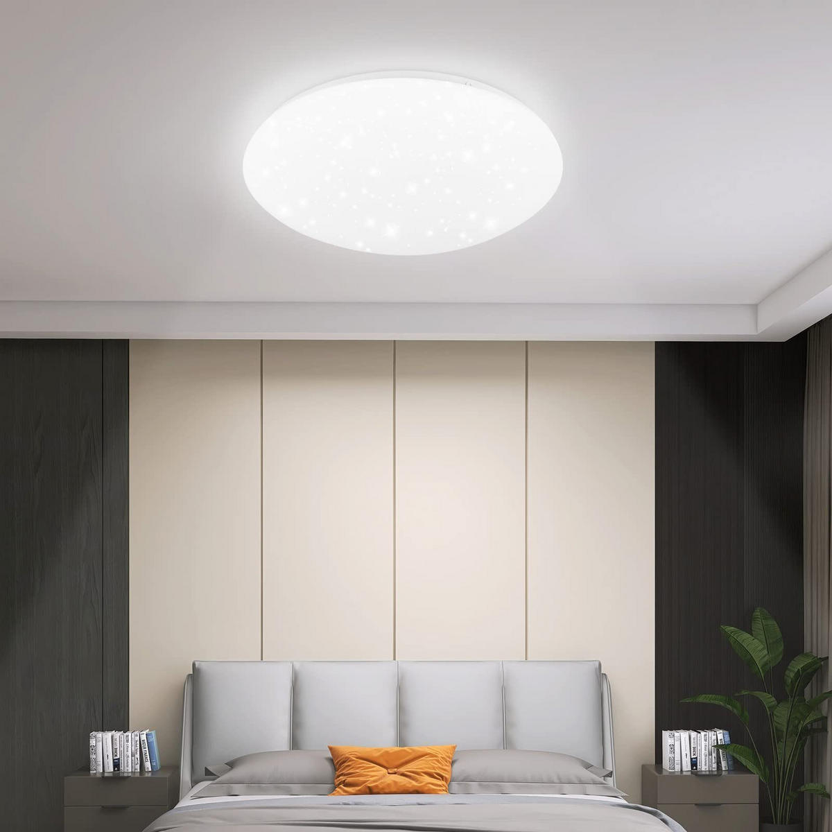 LED-DECKENLEUCHTE Jonas 30/30/7 cm - Weiß, Kunststoff (30/30/7cm) - ZMH