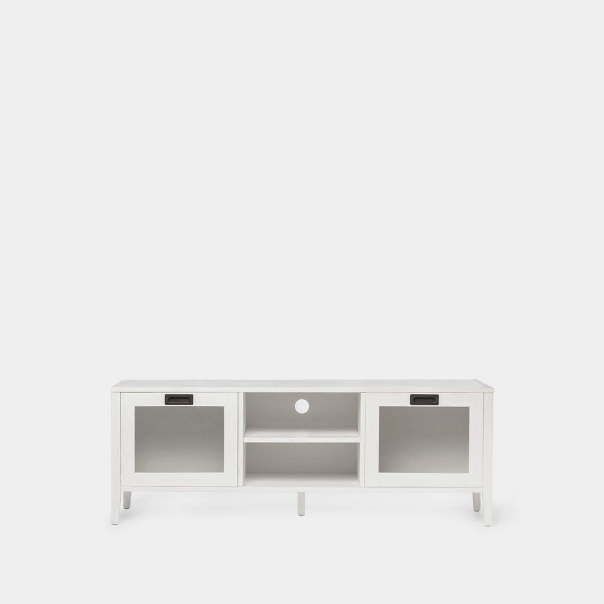 TV-ELEMENT Edan Weiß 140 cm x 50 cm - Weiß, Holzwerkstoff (140/50/40cm) - Klast Home