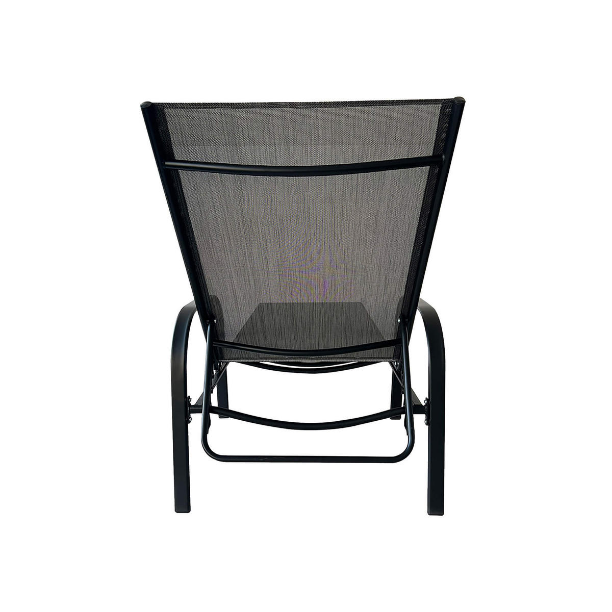 SONNENLIEGE Dunkelgrau 195/95/69 cm - Dunkelgrau, Metall (195/95/69cm) - Mobili Rebecca