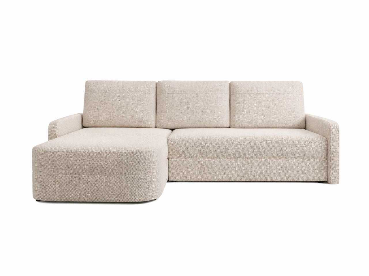 ECKSOFA Arvento Beige - Beige/Schwarz, Holz/Kunststoff (250/170cm) - Graingold