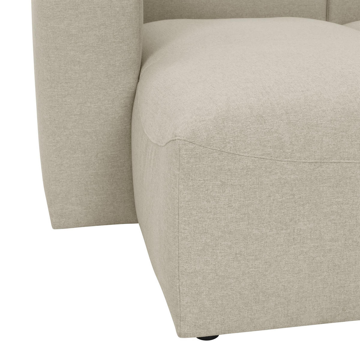 WOHNLANDSCHAFT 2 Kattrina Flachgewebe creme - Creme, Kunststoff (275/73/235cm) - 58aufmkessel