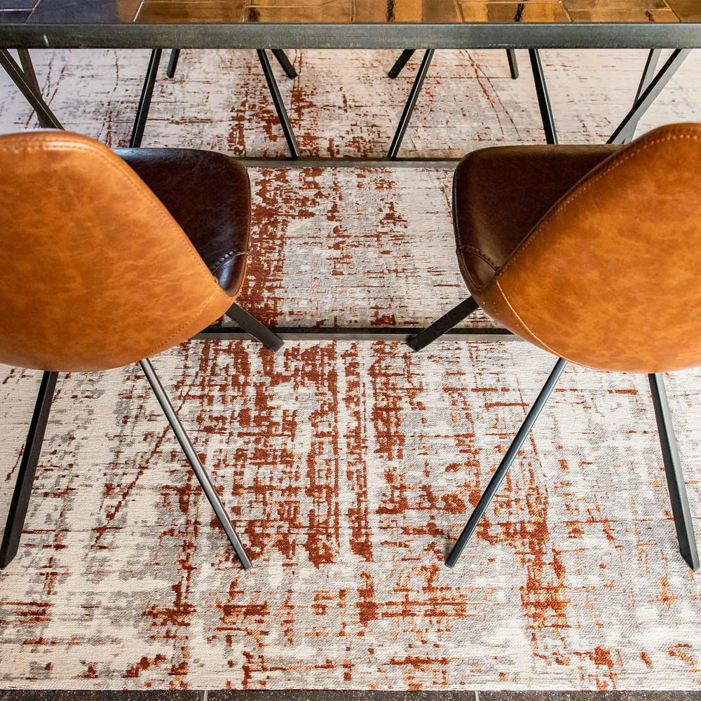 TEPPICH Copperfield Mad Men 140/140 cm - Braun, Textil (140/140cm) - Louis De Poortere