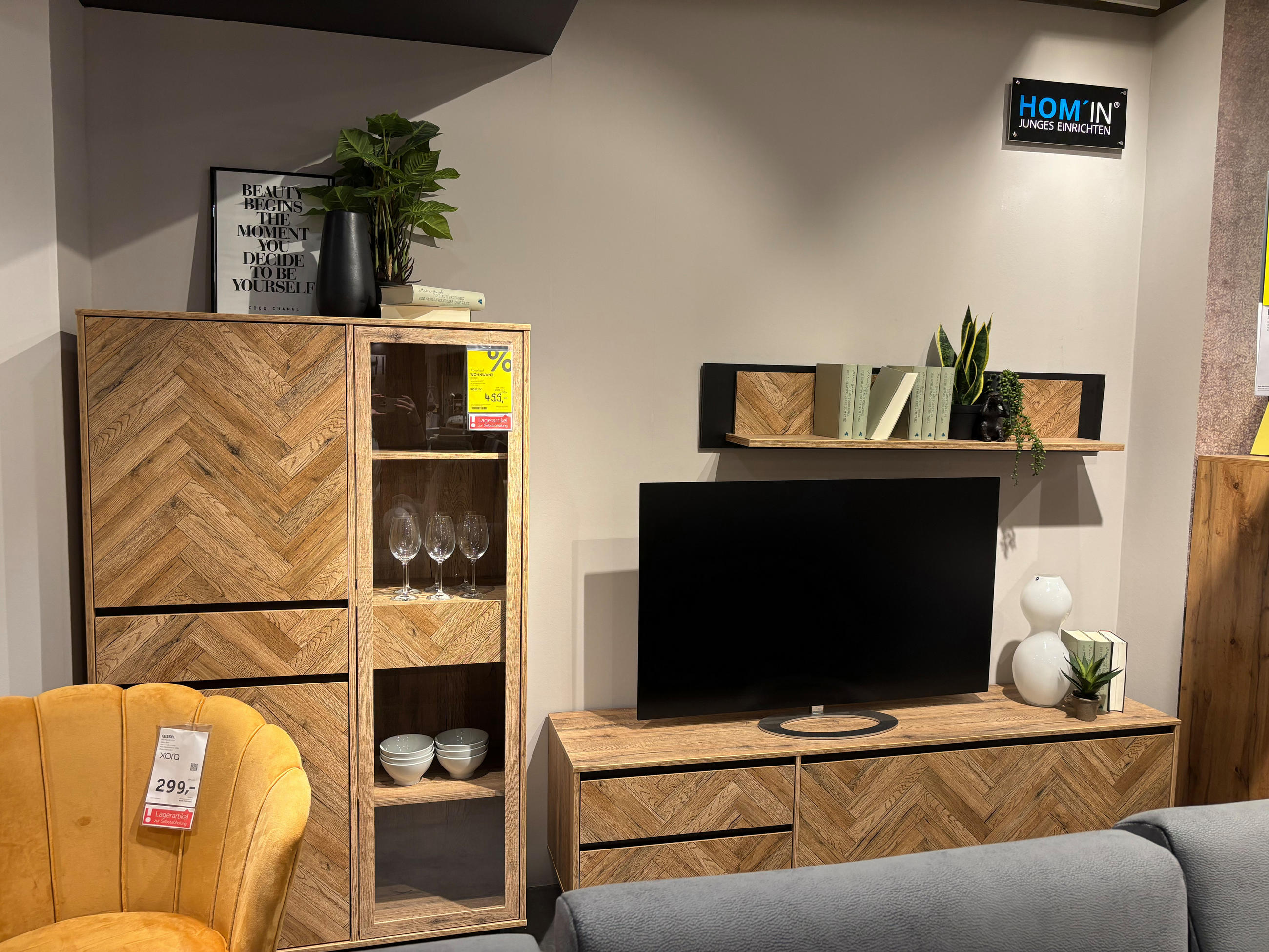 WOHNWAND 3-TEILIG NIKOMEDES - Hom`in