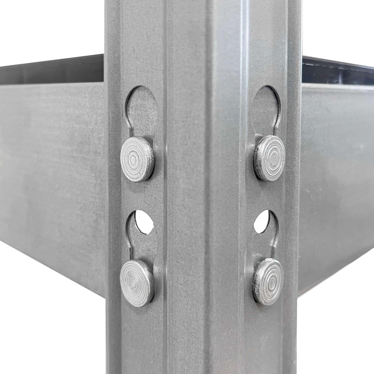 OUTDOORREGAL Metall Grau, 180x100x38 5B. - Grau, Metall (100/180/38cm) - AR Shelving