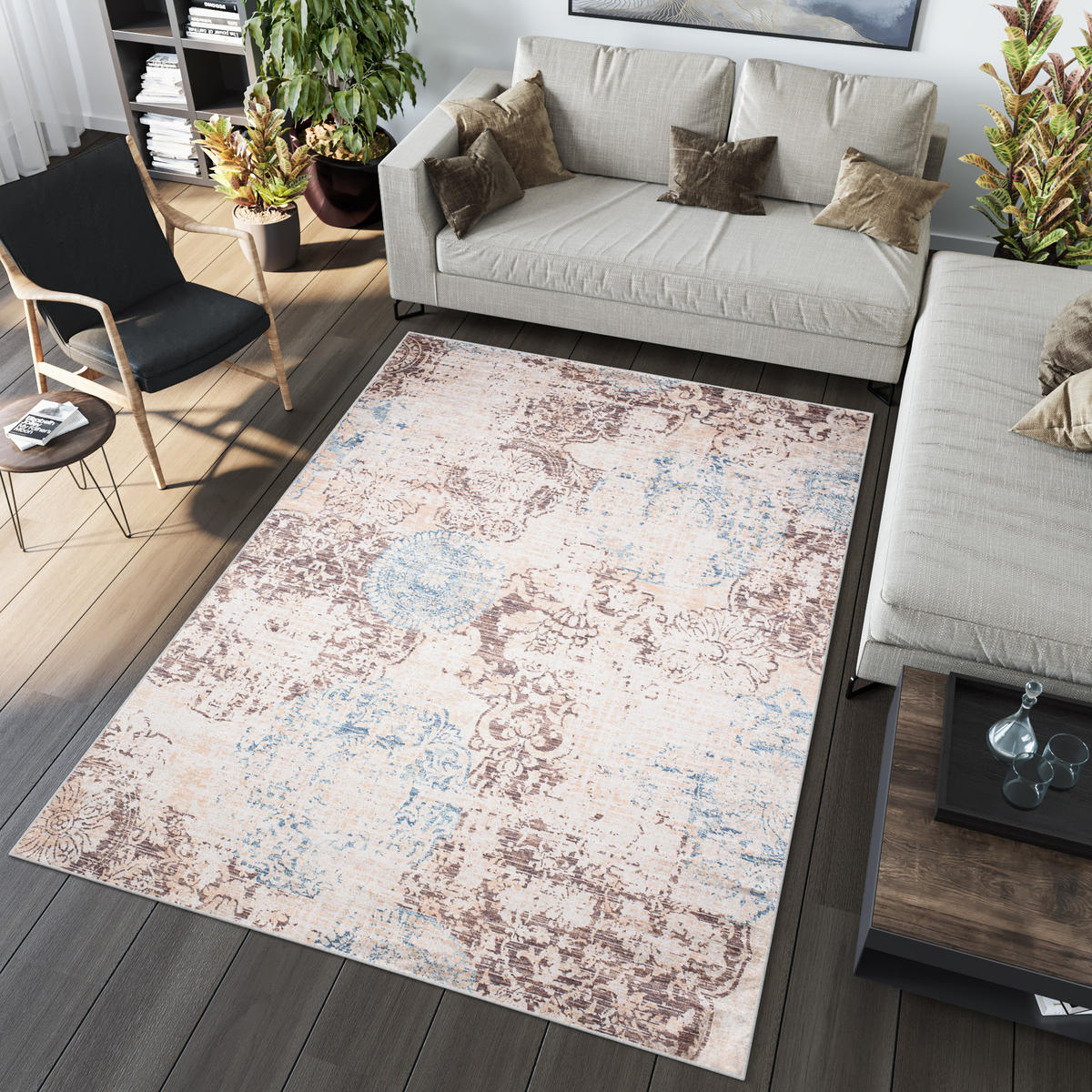 TEPPICH TOSCANA Beige 140/200 cm - Beige, Textil (140/200cm) - Tapiso