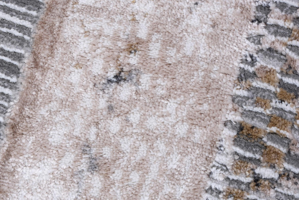 KOBEREC béžový grafitový krémový - 160 x 230 cm - viacfarebná, textil (160/230cm) - Mazovia