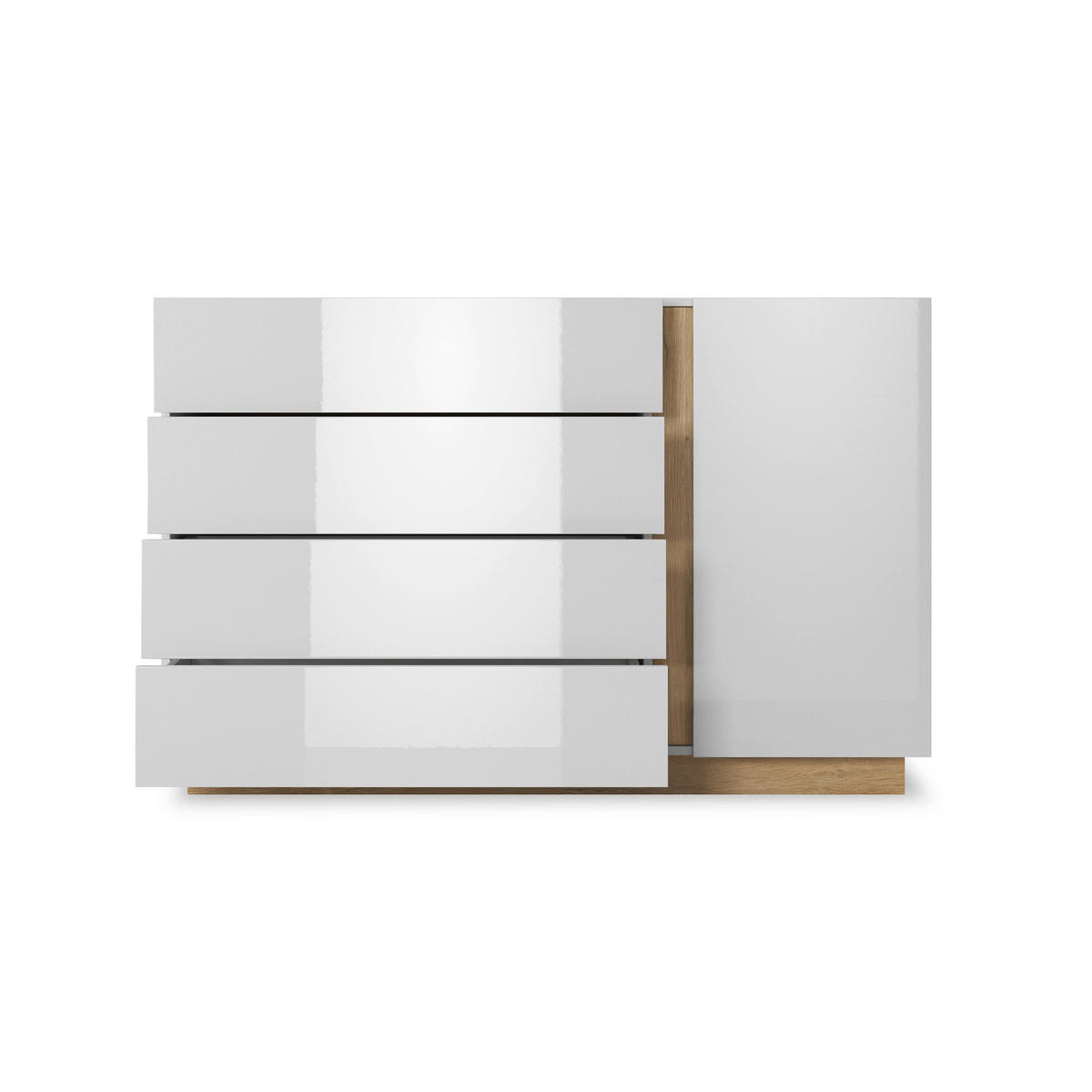 KOMMODE Armelia - Beige, Holzwerkstoff (138.2/90.5/40cm) - Pillovely