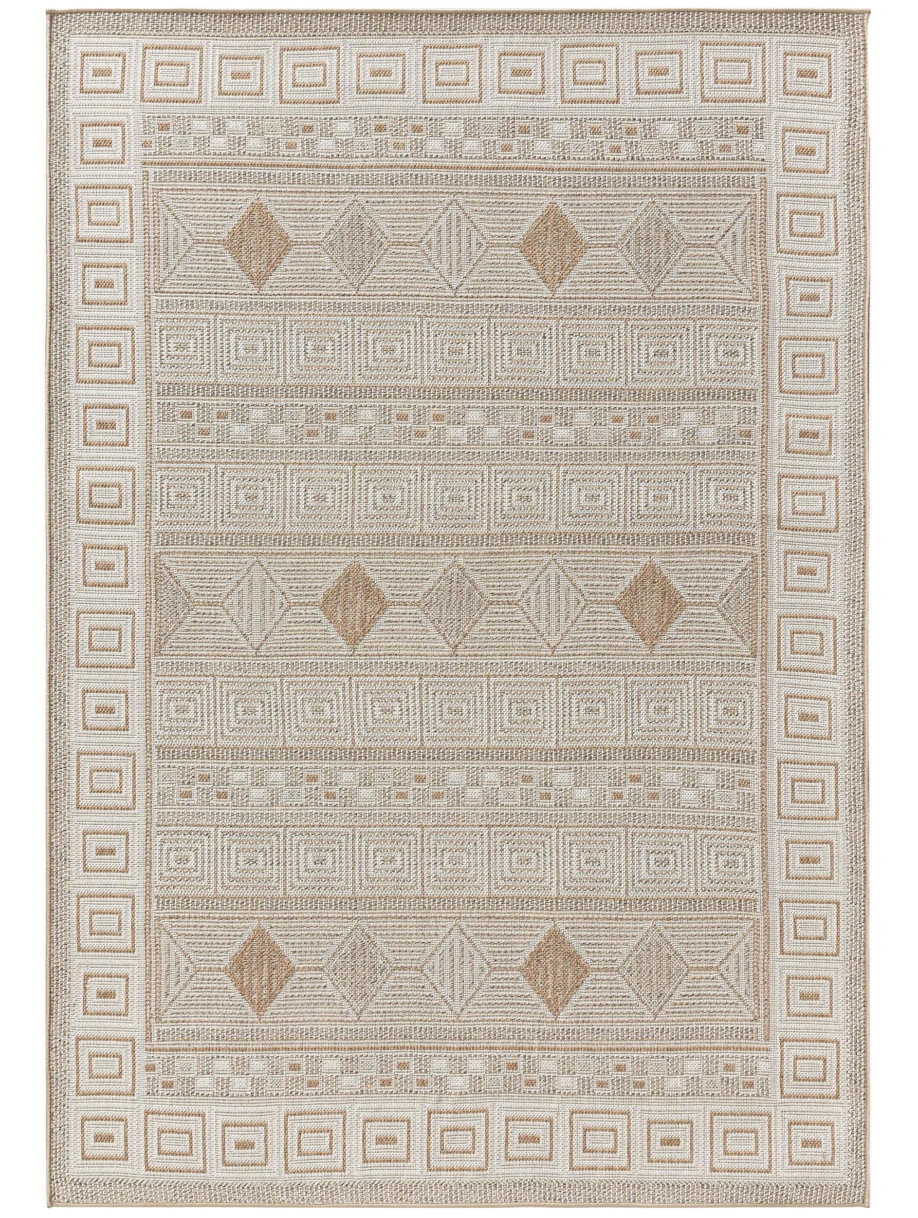 OUTDOORTEPPICH Andora Cream/Beige 80x150 cm - Creme, Textil (80/150cm) - benuta Pop