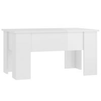 COUCHTISCH Hochglanz-Weiß 79x49x41 cm Holzwerkstoff - Weiß, Holzwerkstoff (79/49/41cm) - furnicato