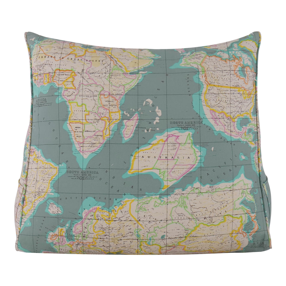 RÜCKENKISSEN zum Lesen Grün 60 cm - Grün, Textil (50/60cm) - Vercart